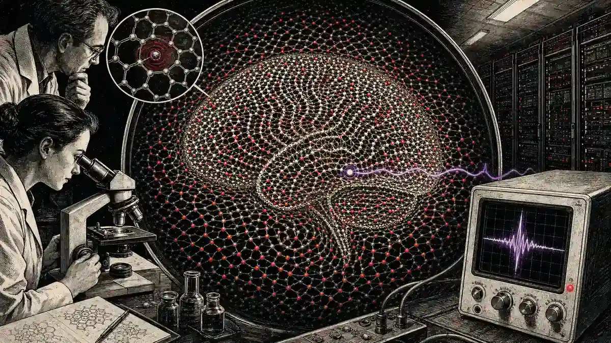 Cientos de partículas oscilantes forman un cerebro físico en un líquido y detectan una anomalía que escapa a servidores convencionales