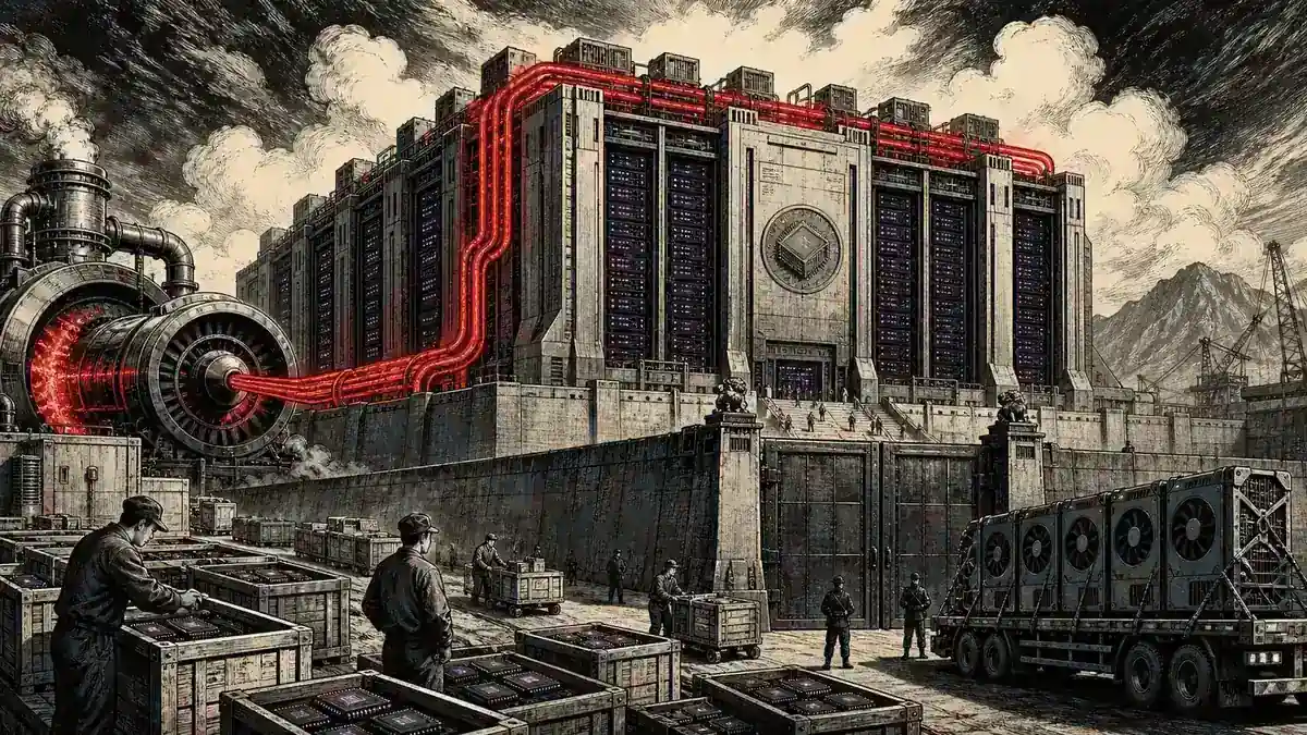 Un enorme centro de datos chino conecta filas de aceleradores nacionales a una red eléctrica
